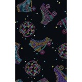 CK856 V-Neck 2 Pocket Print Top by Cherokee - Roller Disco