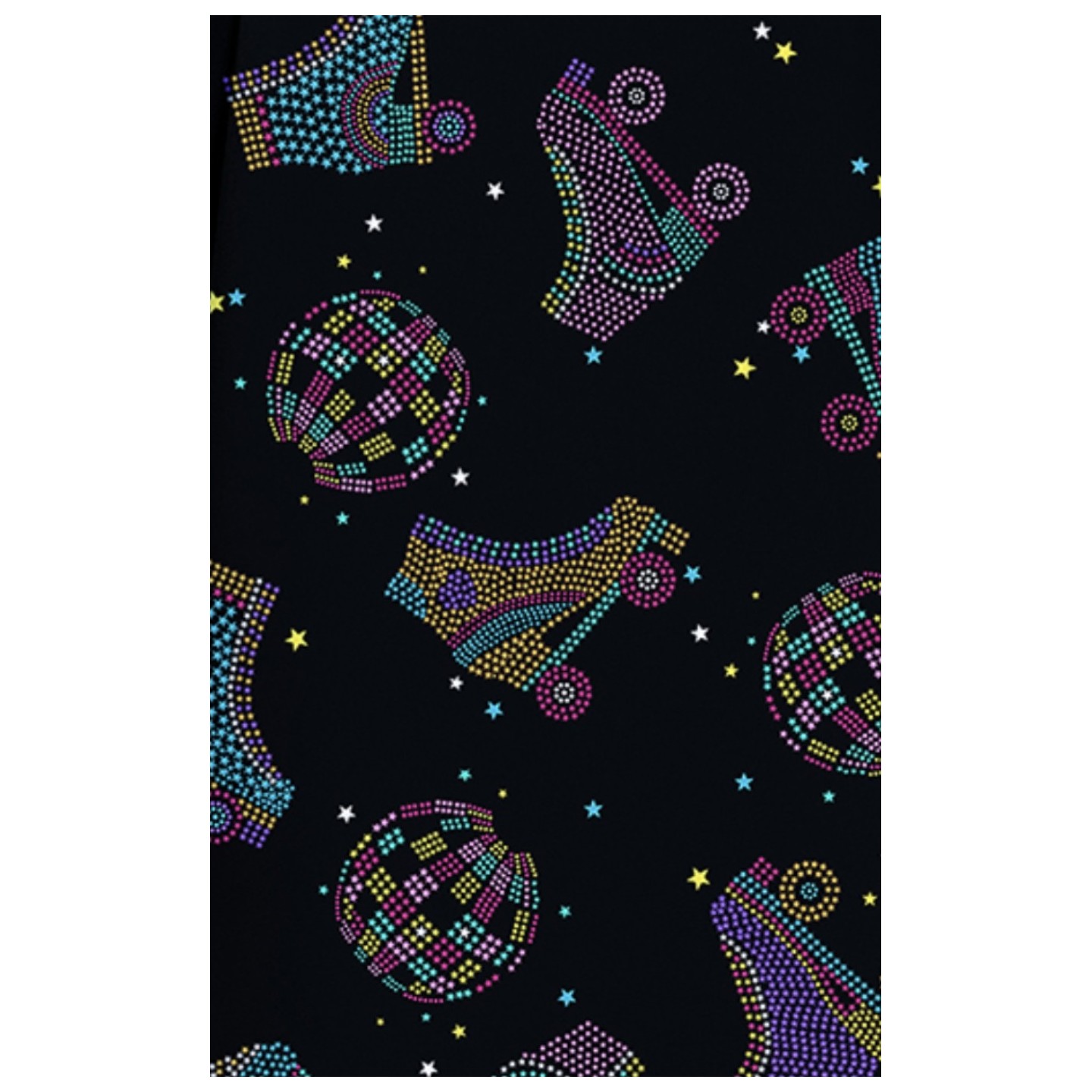 CK856 V-Neck 2 Pocket Print Top by Cherokee - Roller Disco