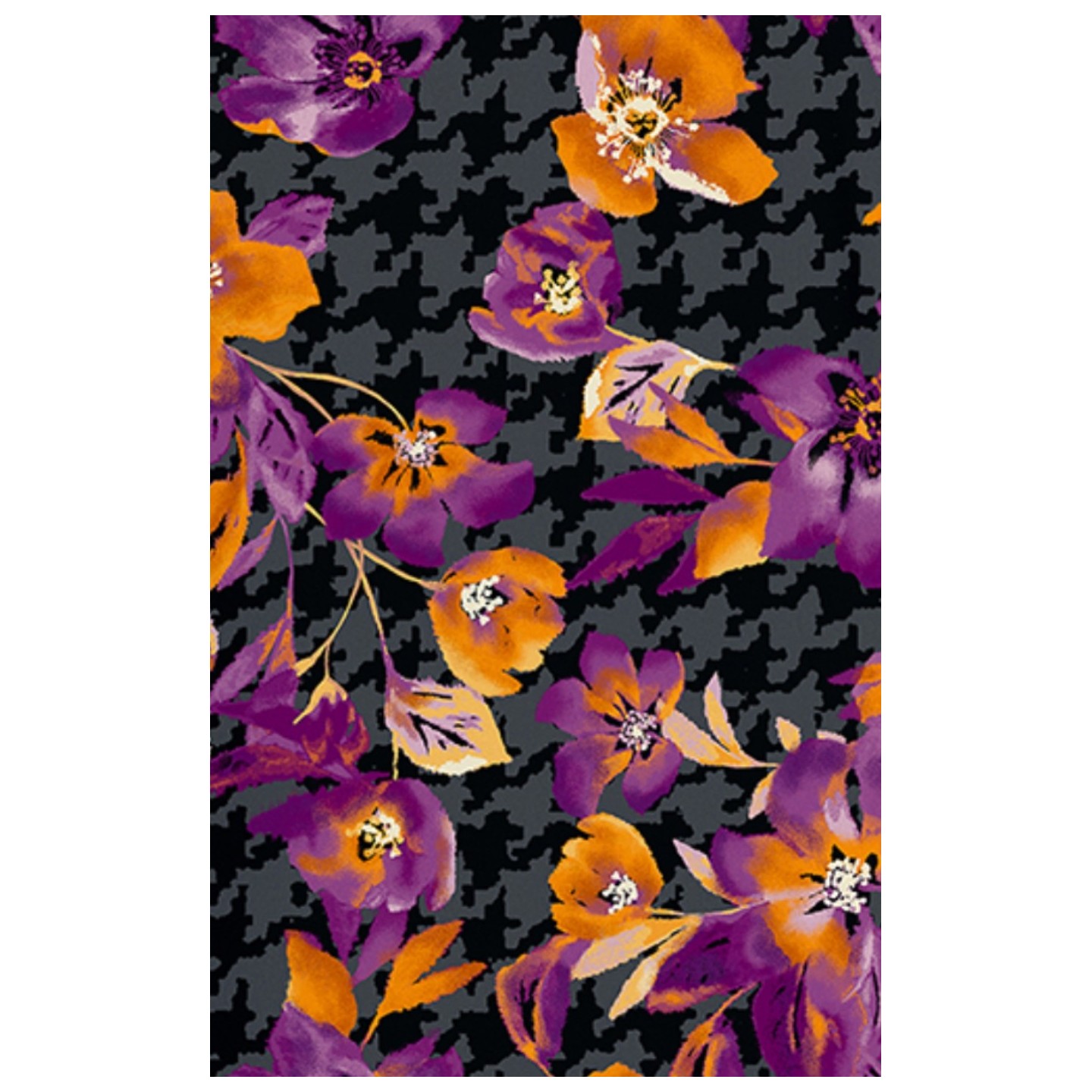 CK856 Haut Imprimé à Col en V avec 2 Poches par Cherokee - Velvet Floral