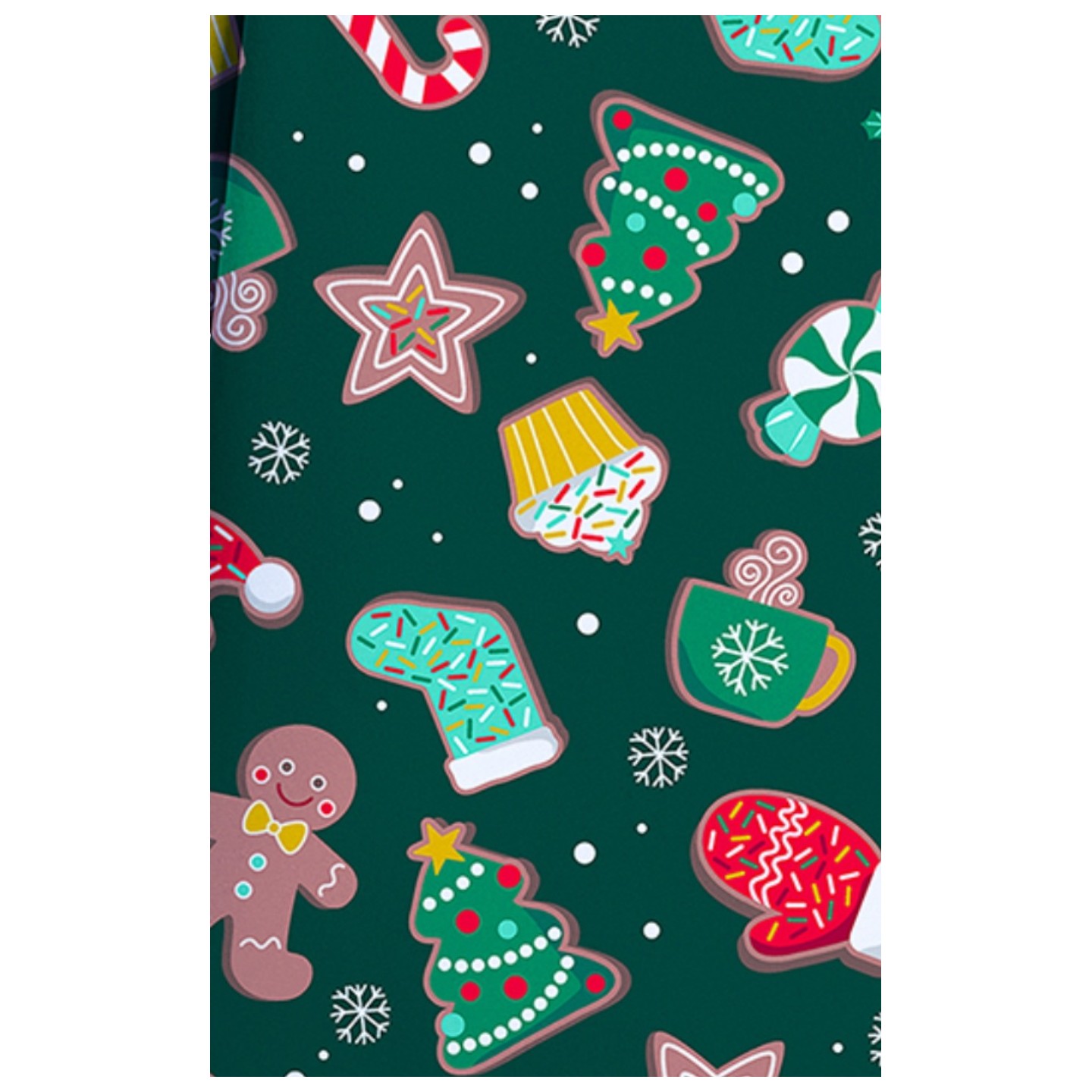 CK856 Haut Imprimé à Col en V avec 2 Poches par Cherokee - Waiting for Santa