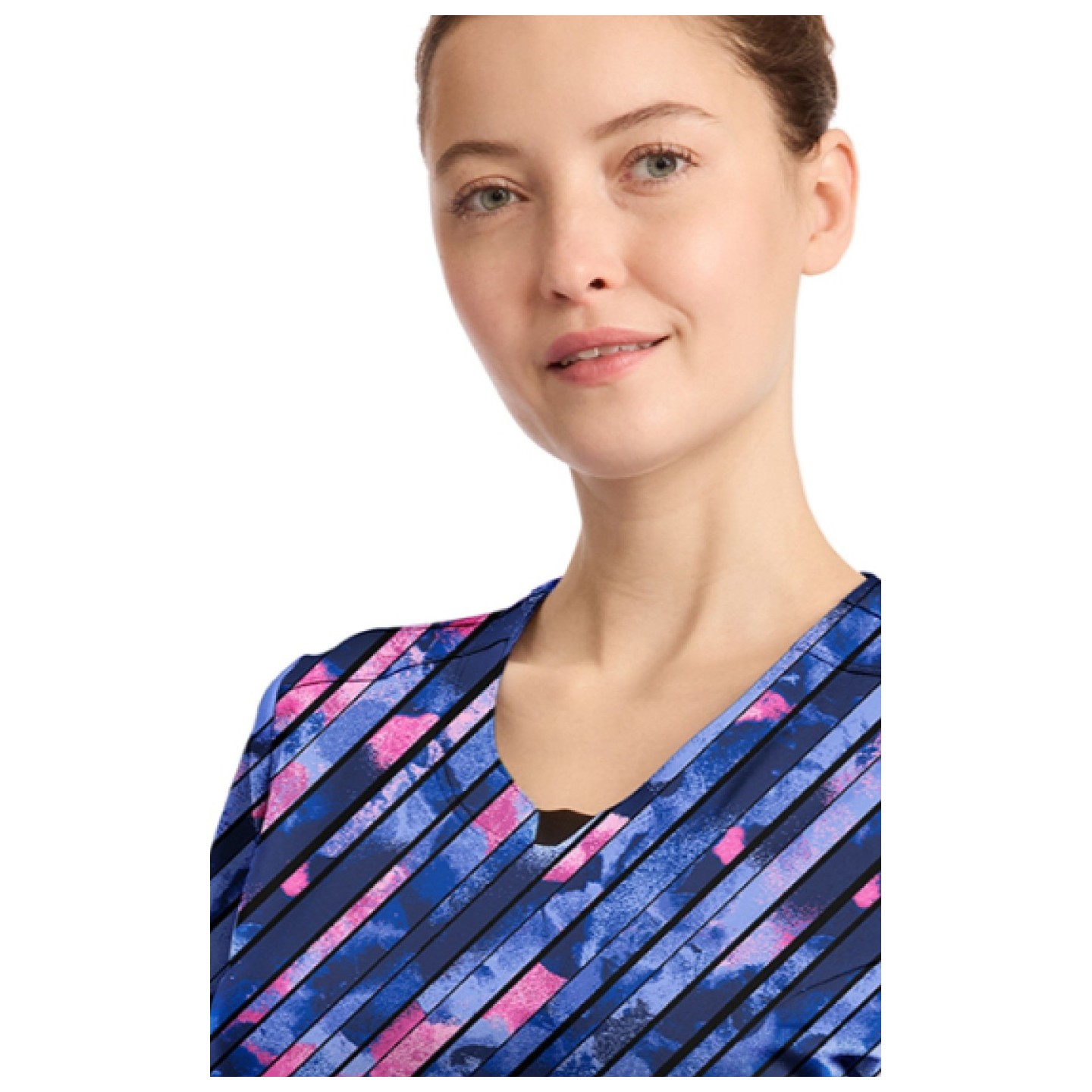 CK609 Round Neck Top by Infinity - Staggered Marble