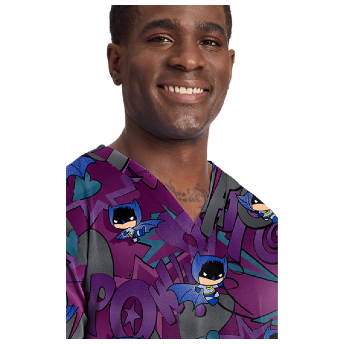 TF788 Tooniforms Haut Imprimer pour Hommes avec 2 Poches par Cherokee Uniforms - Comic Hero