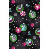 TF797 Tooniforms Tuckable Print Top with Chest Pocket by Cherokee - Baubles and Bulbs