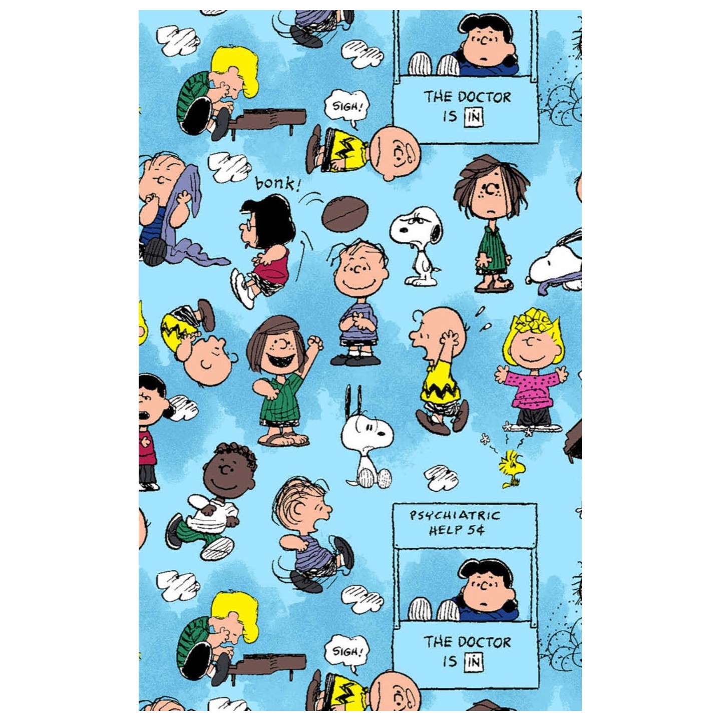 TF797 Tooniforms Tuckable Print Top with Chest Pocket by Cherokee - Goodness and Grief