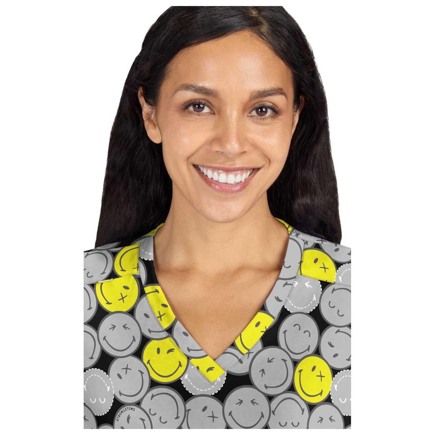 S102PR Smiley World Adoring Print Top by koi - Smiling All Around