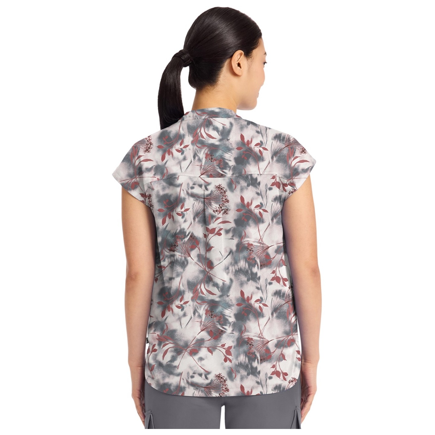 HH912 Healing Hands Quest Journey Print Top - Floating Botanical
