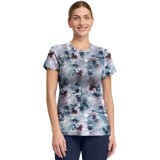 HH911 Ivy 3 Pocket Print Top by Healing Hands - Underwater Blooms