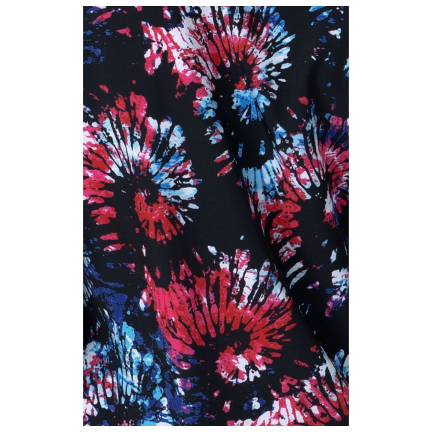 6347 WINK Haut Imprimer à Col en V Courbé avec 2 Poches - Freedom Sparkle Black