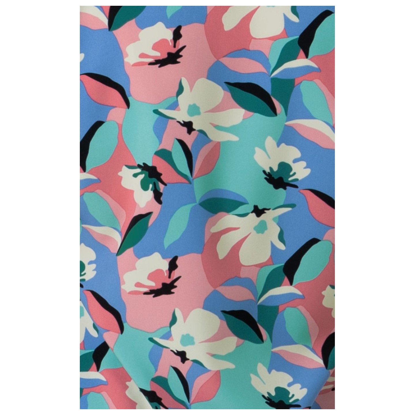 6267 WINK Dolman Y-Neck Print Scrub Top - Oceanic Odyssey