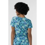 6467 WINK Tuck In Print Top with Chest Pocket - Breezy Palms