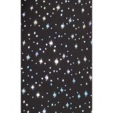 167PR Tessa Haut à Manches Longues de koi - Black Iridescent Twinkle Pattern