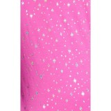 167PR Tessa Long Sleeve Underscrub Tee by koi - Hibiscus Pink Iridescent Twinkle Pattern