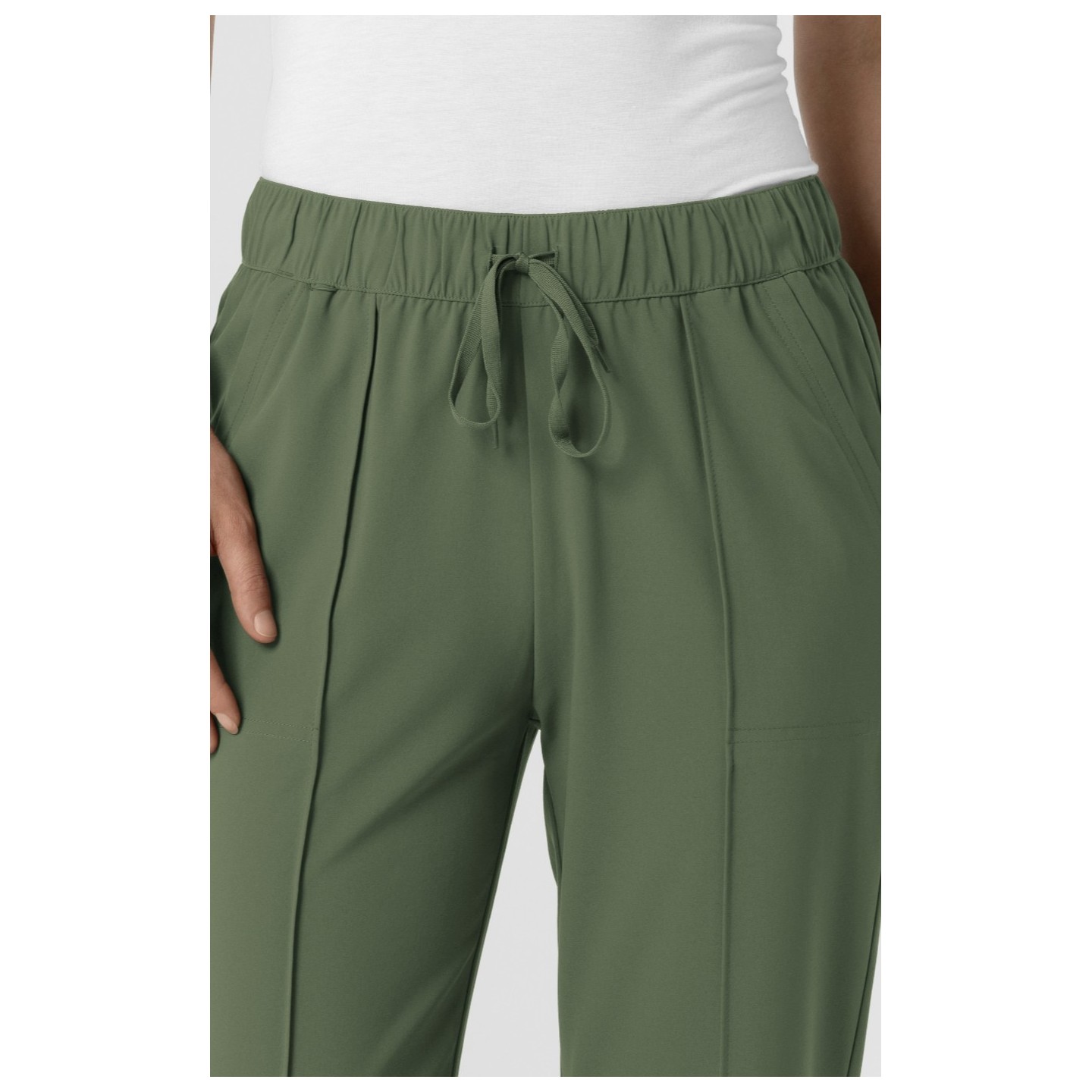 5154 Renew Pintuck Straight Leg Crop Pant by WINK