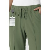 5154 Renew Pintuck Straight Leg Crop Pant by WINK