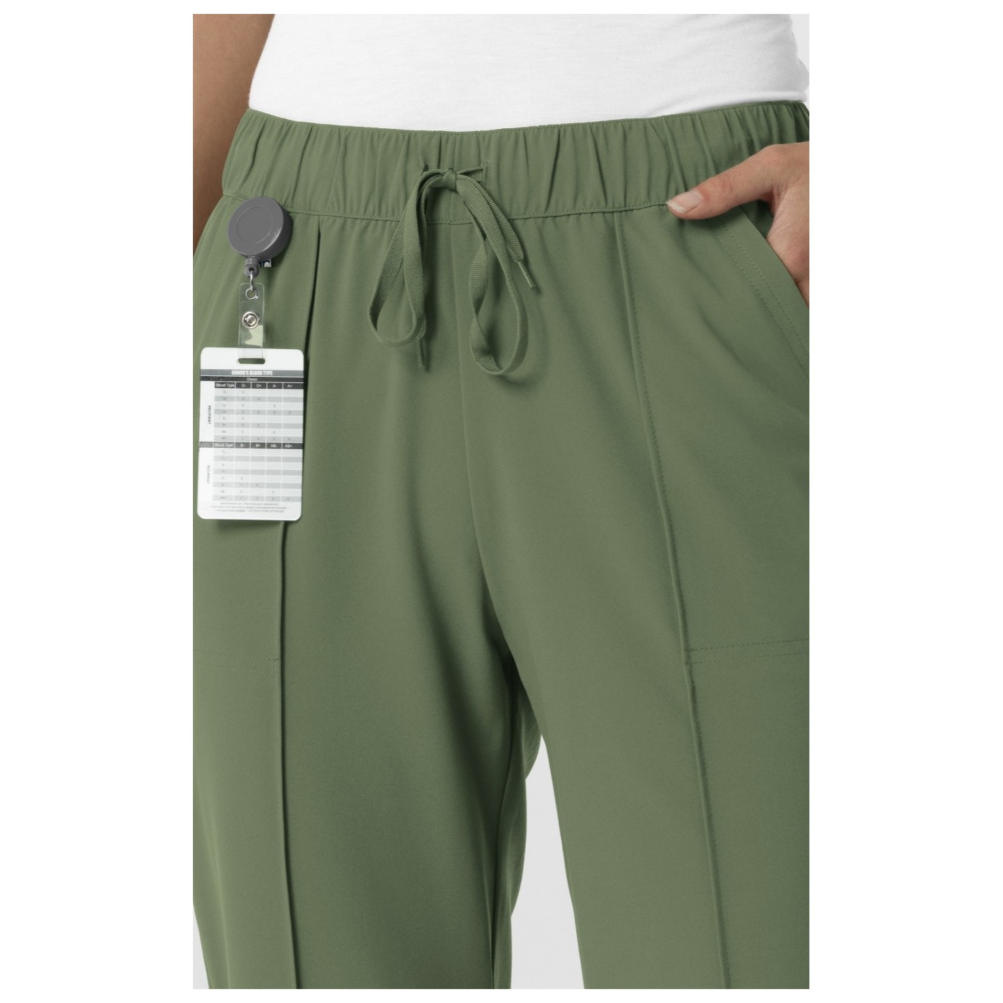 5154 Renew Pintuck Straight Leg Crop Pant by WINK