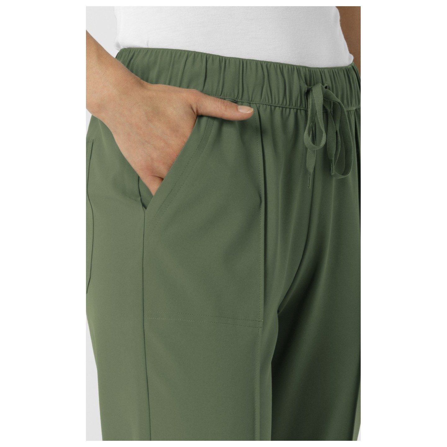 5154 Renew Pantalon Jambe Courte et Droite avec Details Pinktuck par WINK