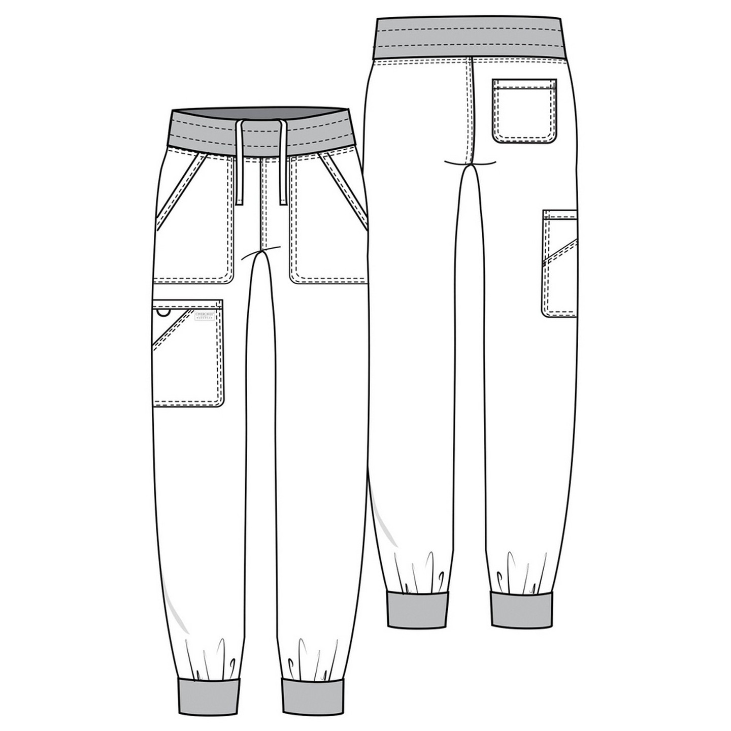 WW115 Workwear Revolution Jogger avec 5 Poches de Cherokee