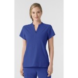 6734 RENEW Women's Mandarin Collar Scrub Top by WINK