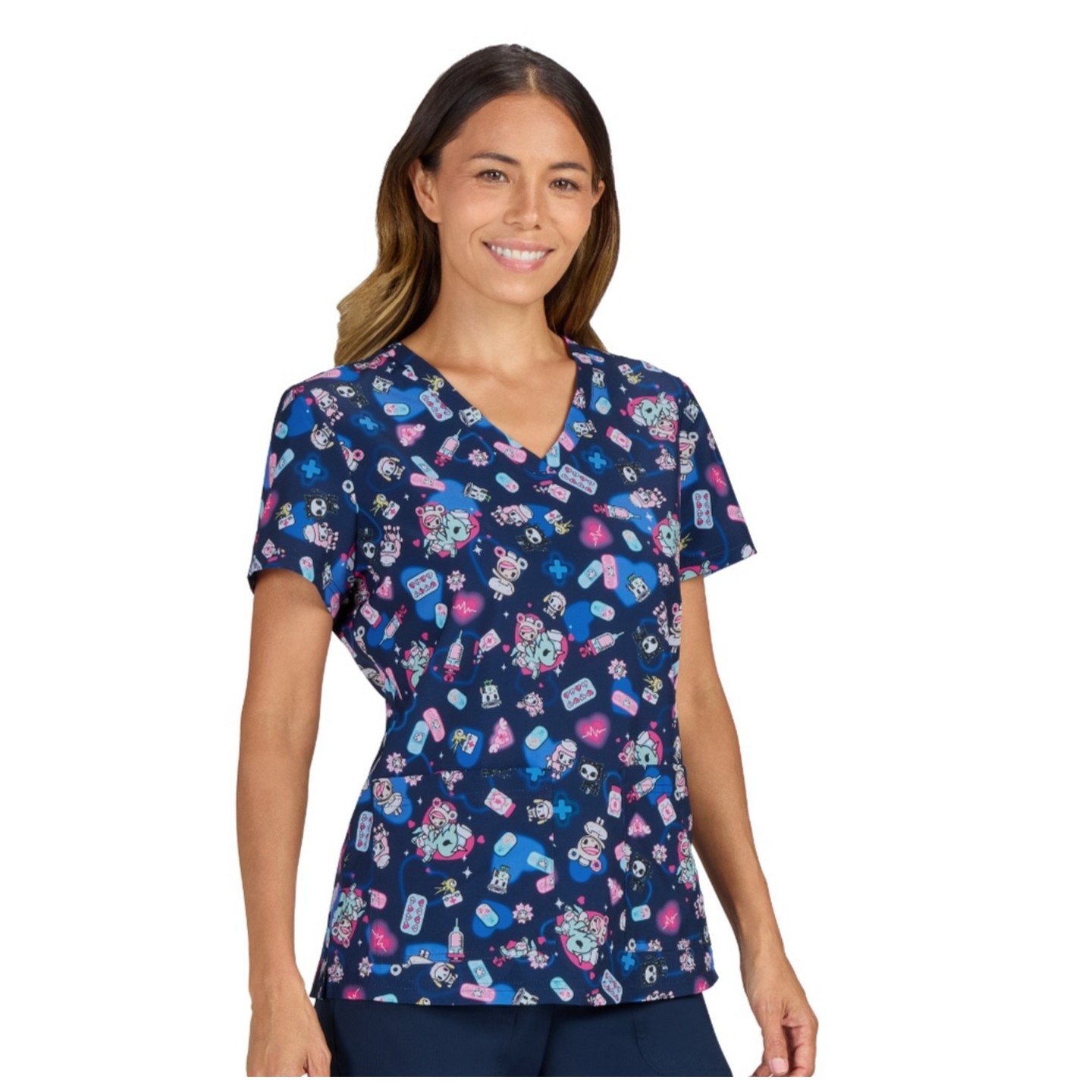 384TKD koi Basics Leslie tokidoki Print Top - Check Up