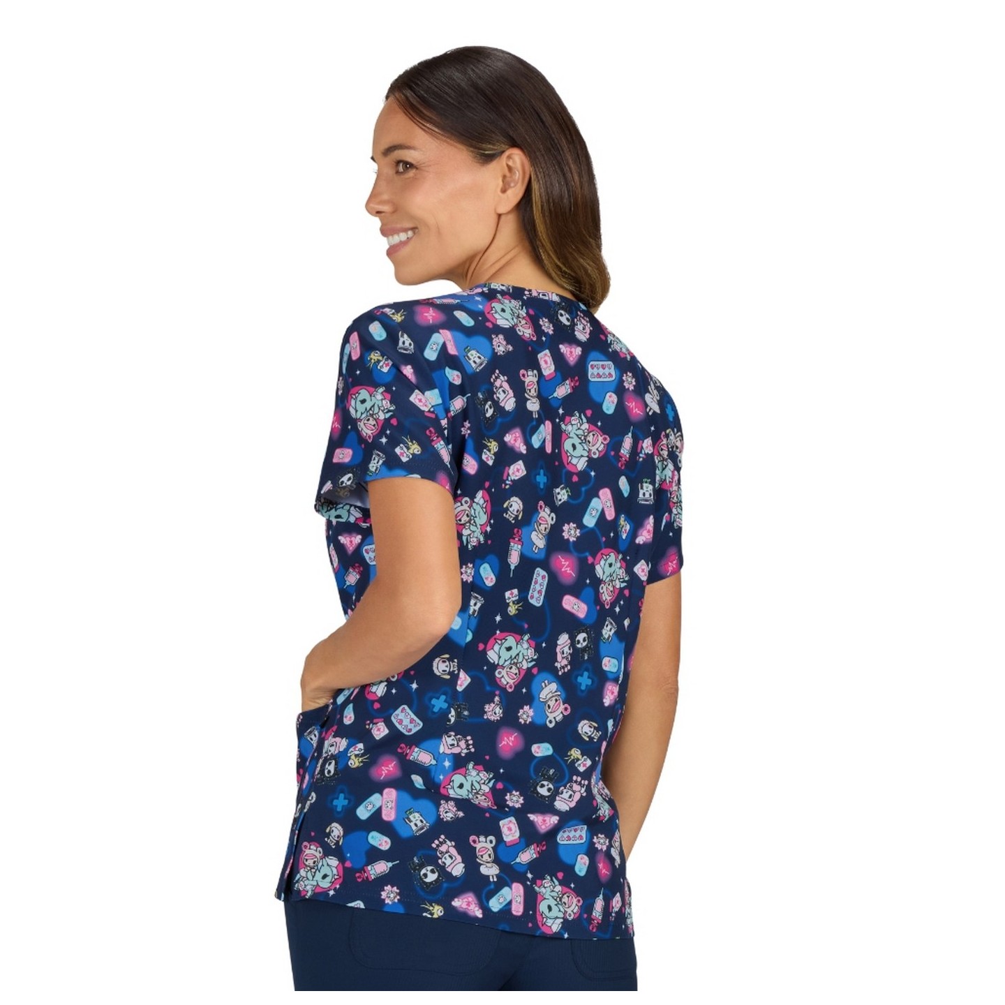 384TKD koi Basics Leslie tokidoki Print Top - Check Up