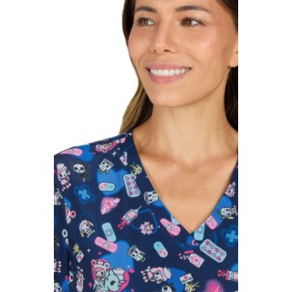 384TKD koi Basics Leslie tokidoki Print Top - Check Up