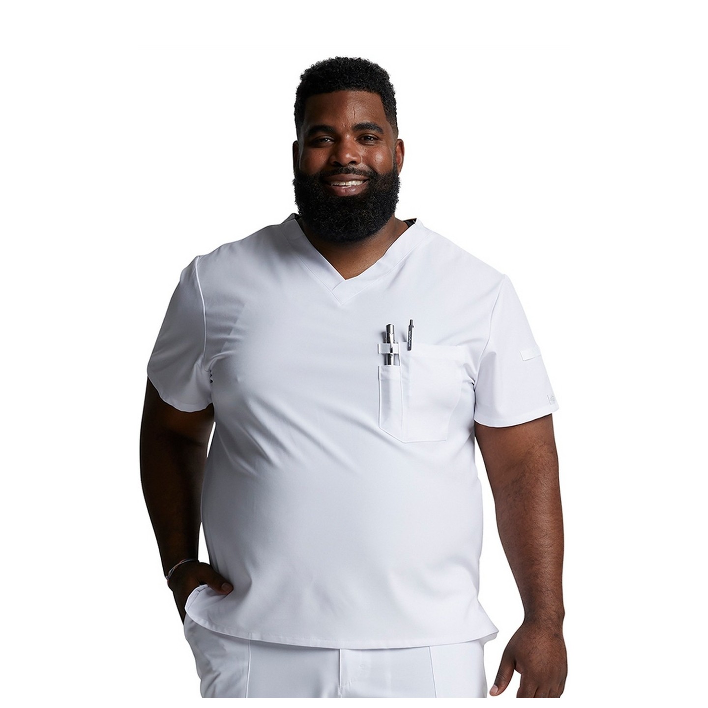 DK635 Dickies EDS Essentials Haut a Col en V avec Poche au Poitrine pour Hommes