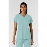 6559 Renew Knit Flex-n-Reach 2 Pocket V-Neck Top by WINK