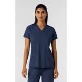 6559 Renew Knit Flex-n-Reach 2 Pocket V-Neck Top by WINK