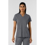 6559 Renew Knit Flex-n-Reach 2 Pocket V-Neck Top by WINK
