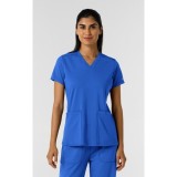 6559 Renew Knit Flex-n-Reach Haut à Col en V avec 2 Poches par WINK