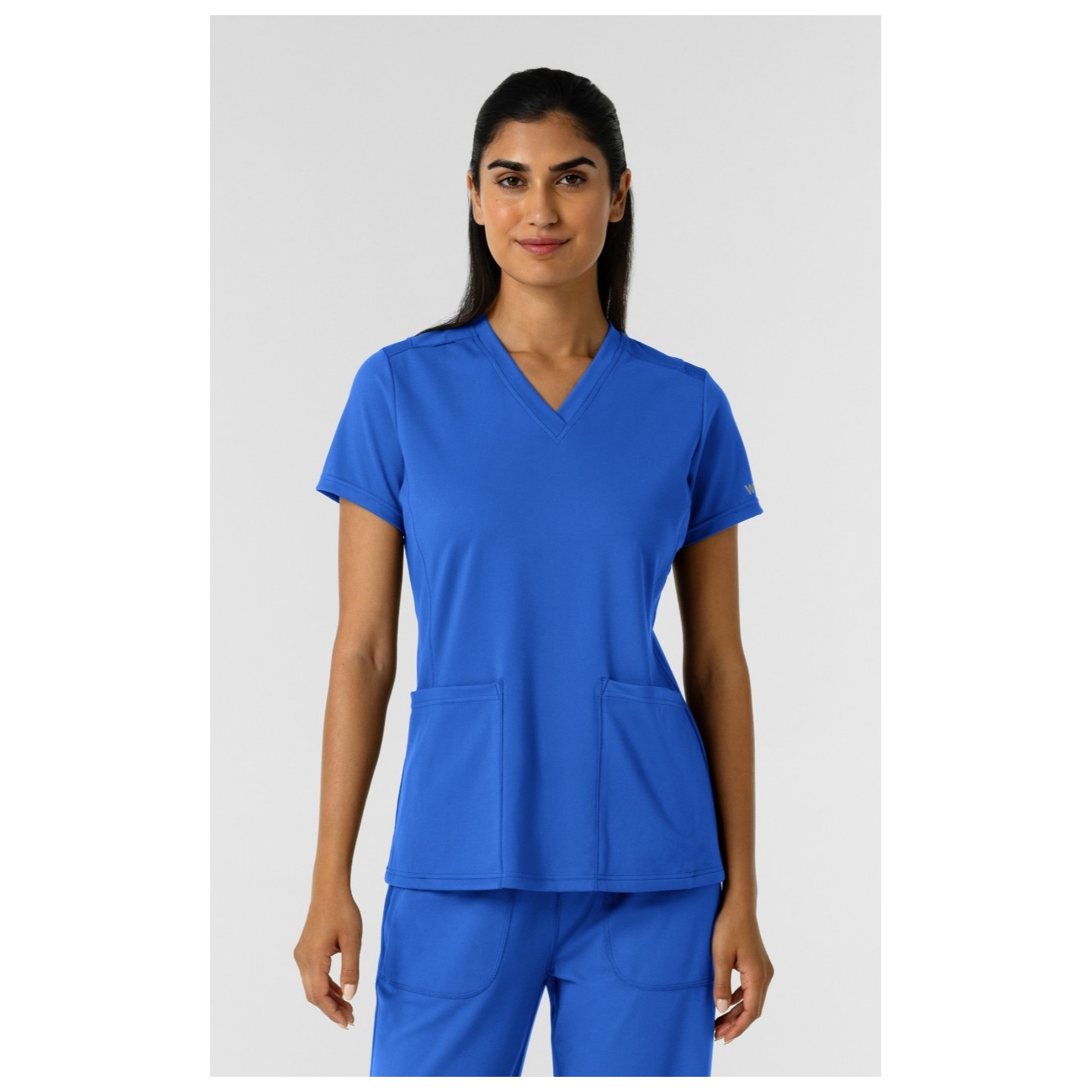 6559 Renew Knit Flex-n-Reach 2 Pocket V-Neck Top by WINK