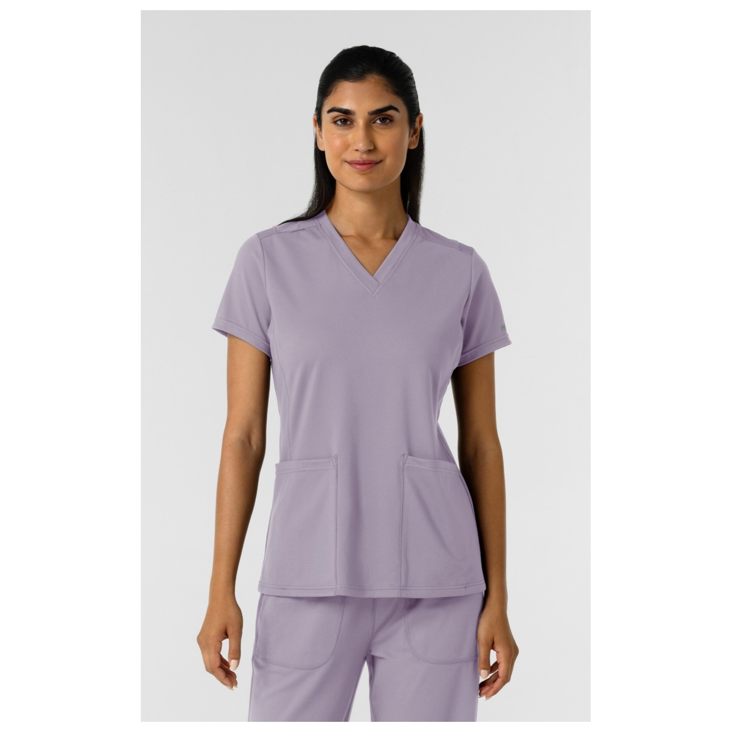 6559 Renew Knit Flex-n-Reach 2 Pocket V-Neck Top by WINK