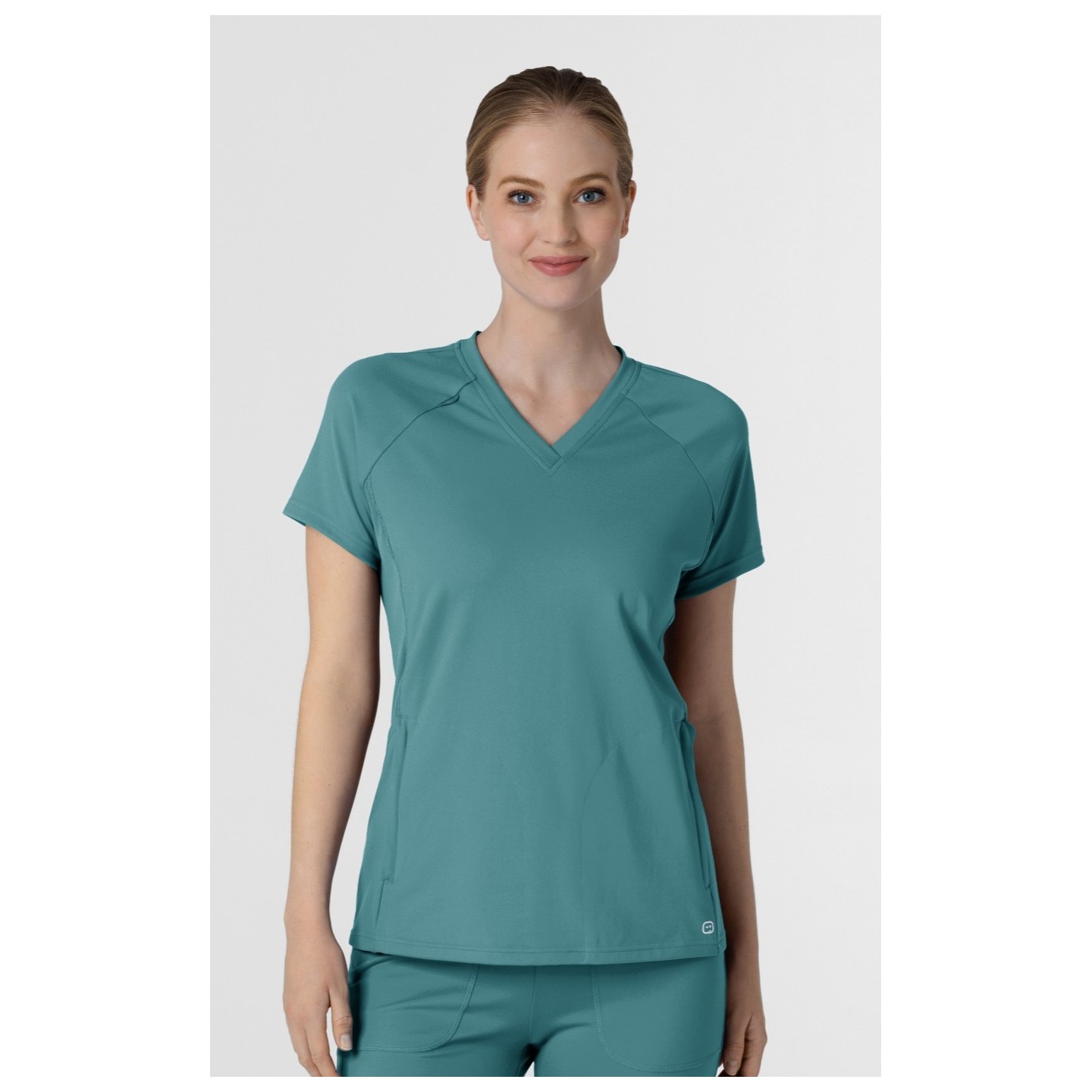 6259 RENEW Knit Flex-n-Reach V-Neck Raglan Top by WINK