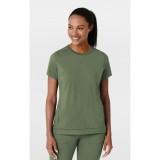 6359 RENEW Crew Neck Flex-n-Reach 2 Pocket Top by WINK