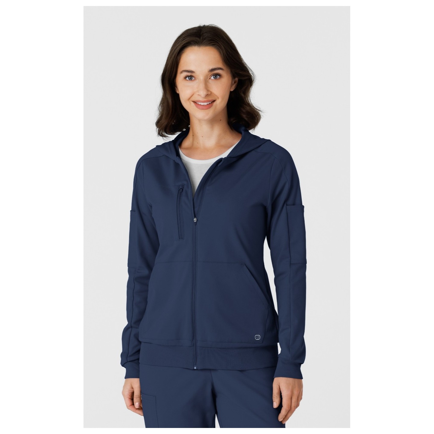 8159 Renew Knit 4 Pocket Zip Front Warm Up Jacket by WINK