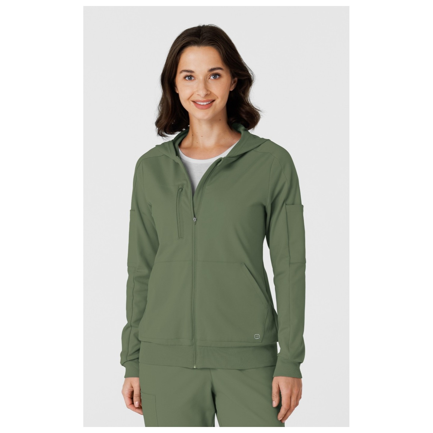 8159 Renew Knit 4 Pocket Zip Front Warm Up Jacket by WINK