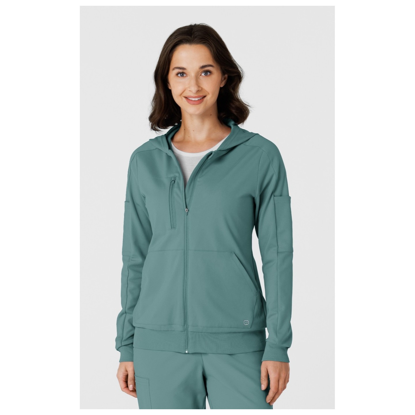 8159 Renew Knit 4 Pocket Zip Front Warm Up Jacket by WINK