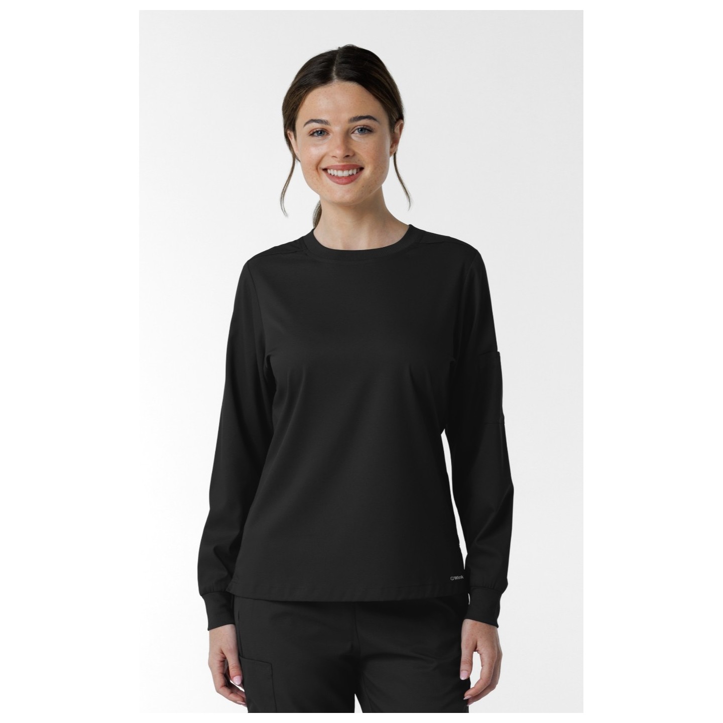 6551 Boundless Crew Neck Long Sleeve Top by WINK