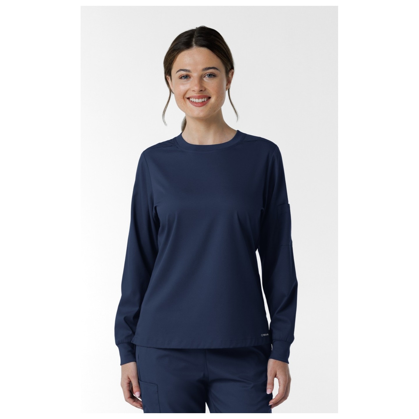 6551 Boundless Crew Neck Long Sleeve Top by WINK