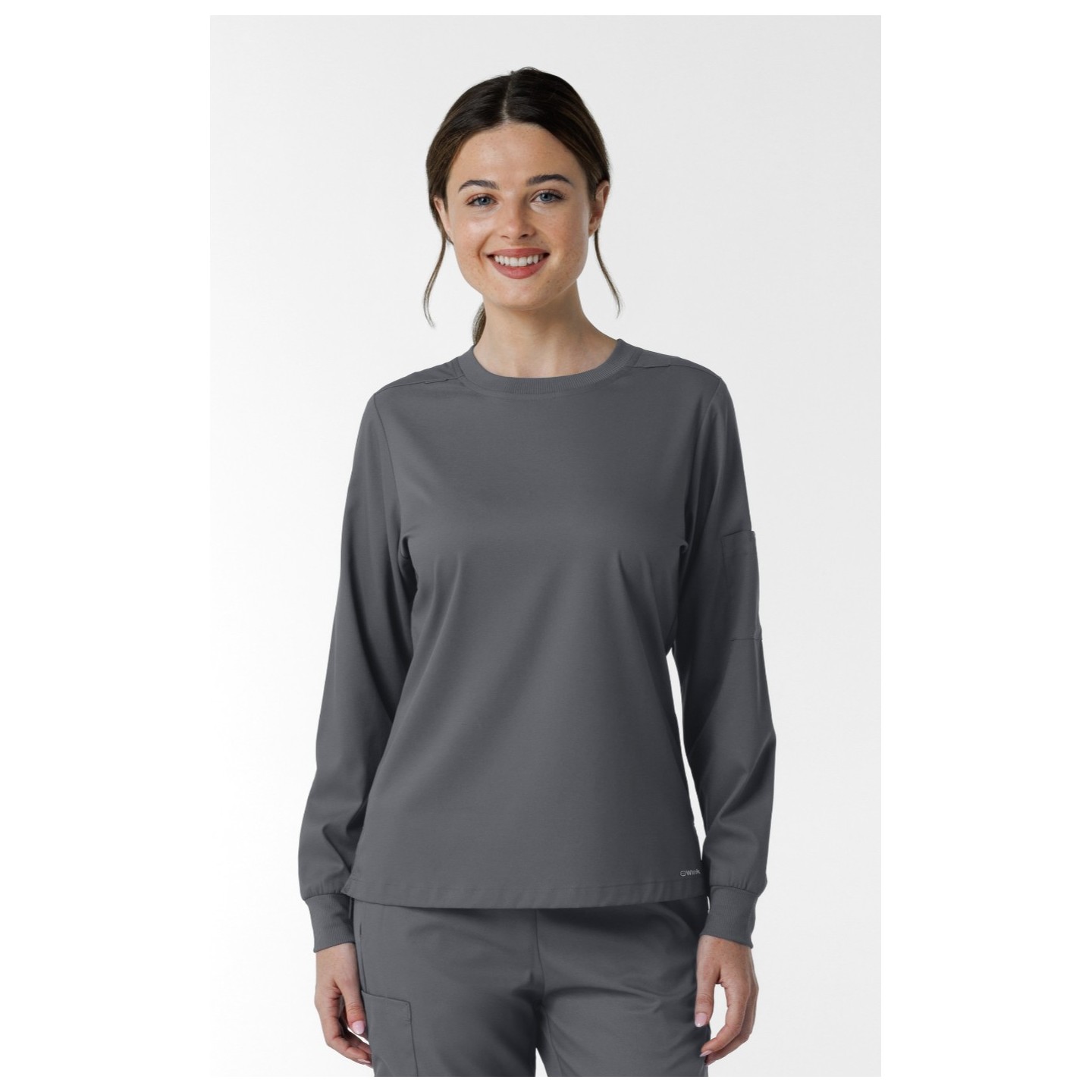6551 Boundless Crew Neck Long Sleeve Top by WINK