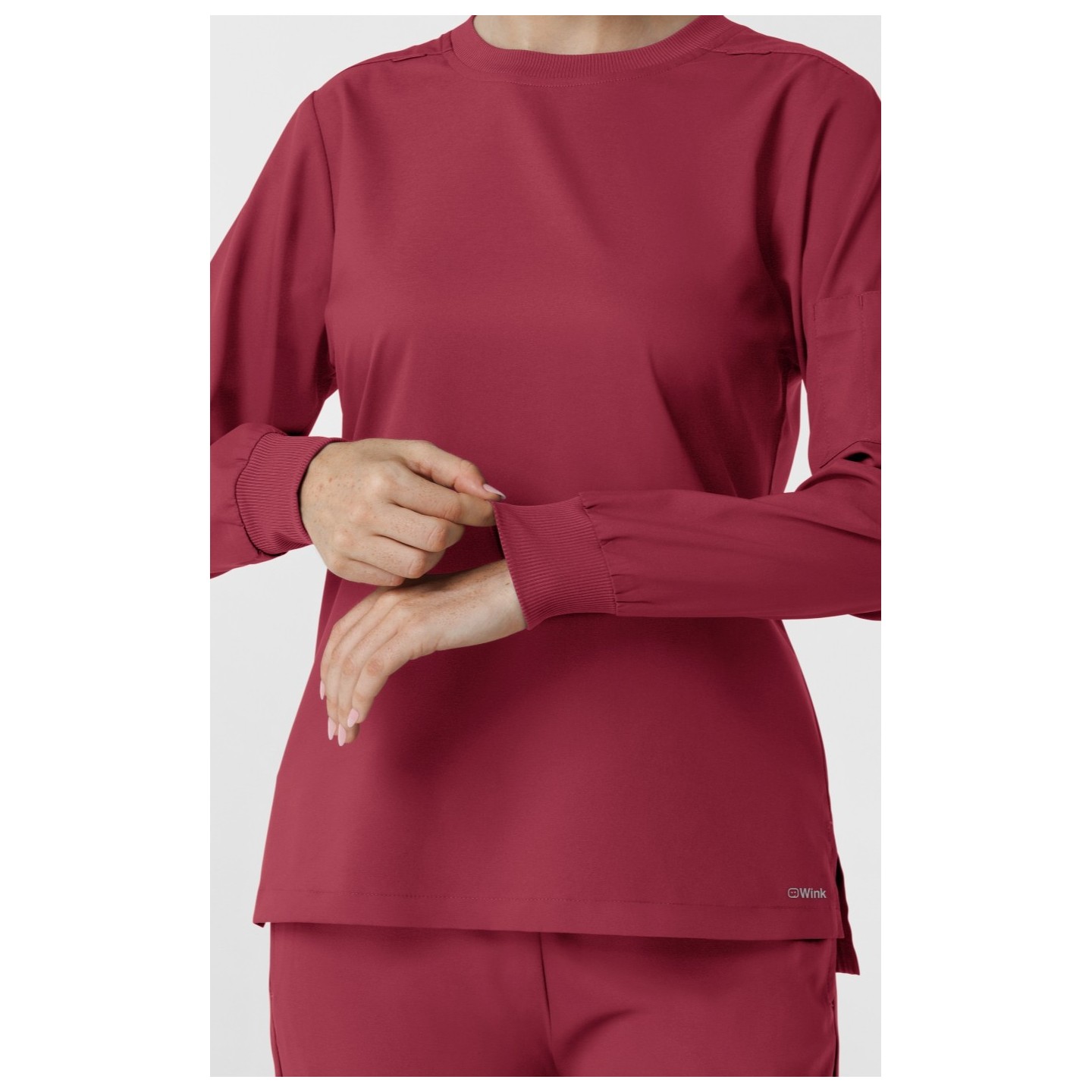 6551 Boundless Crew Neck Long Sleeve Top by WINK