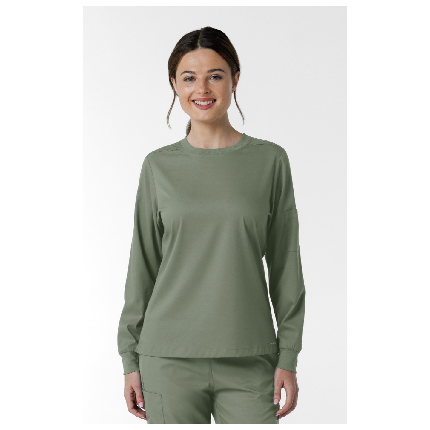 6551 Boundless Crew Neck Long Sleeve Top by WINK