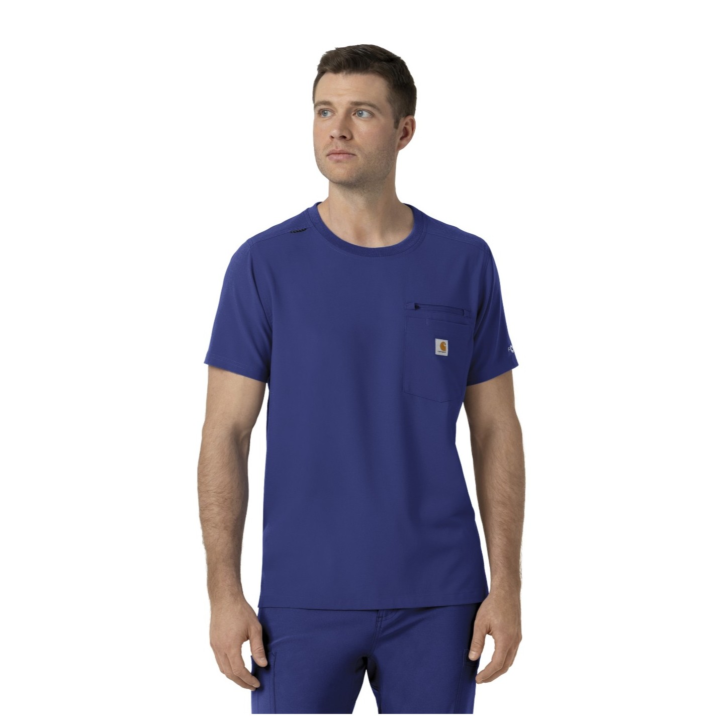 C16510 Carhartt Force Cross-Flex Men's Crew Neck Scrub Top