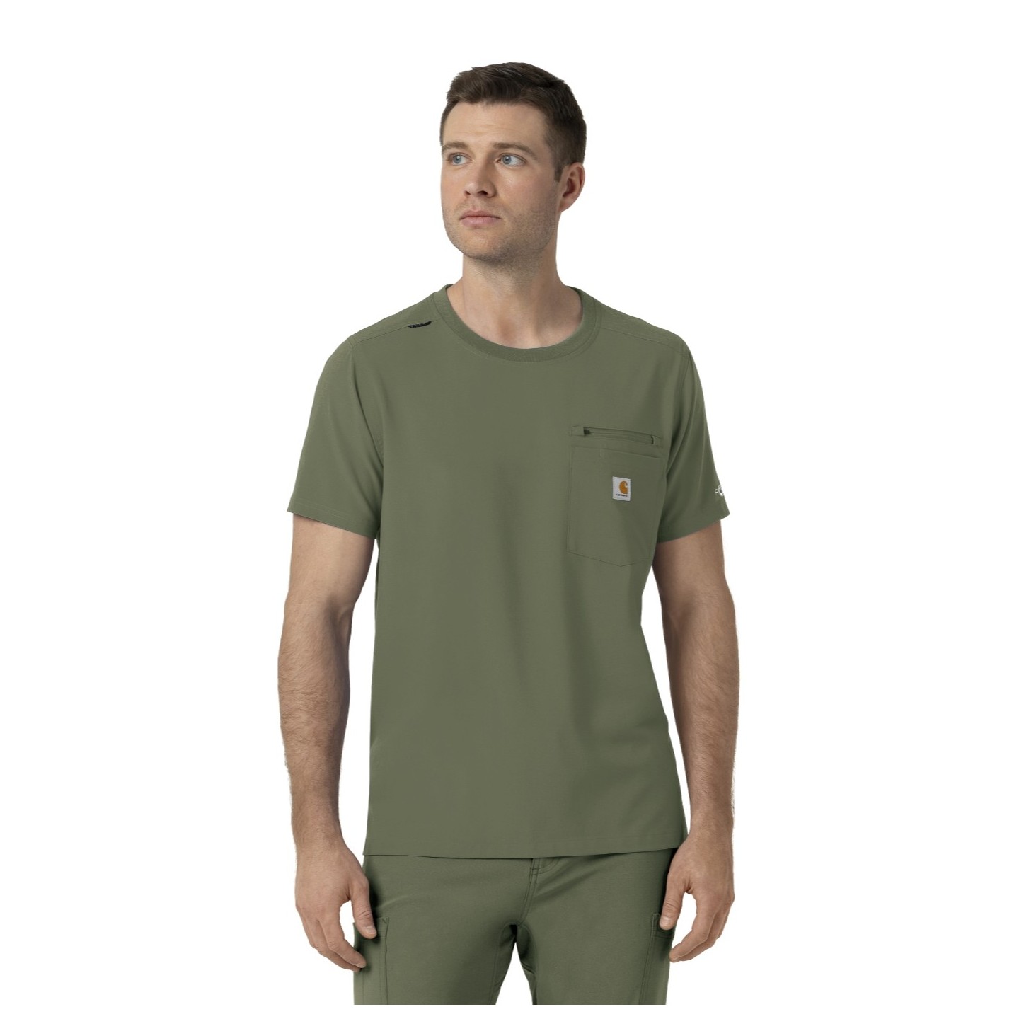 C16510 Carhartt Force Cross-Flex Men's Crew Neck Scrub Top