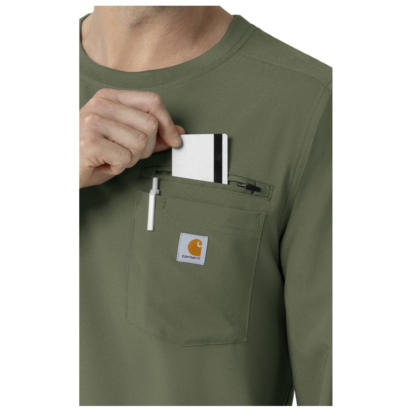 C13610 Carhartt Force Cross-Flex Haut à Manches Longues pour Hommes
