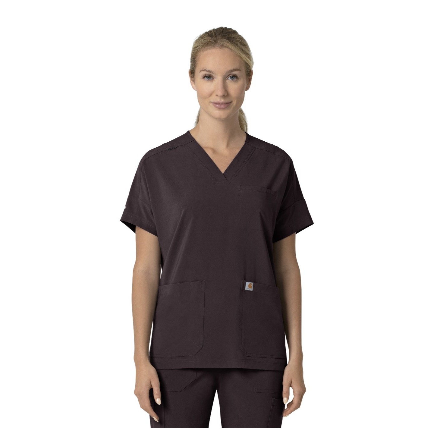 C13110 Carhartt Force Cross-Flex Women's Modern Oversized V-Neck Top