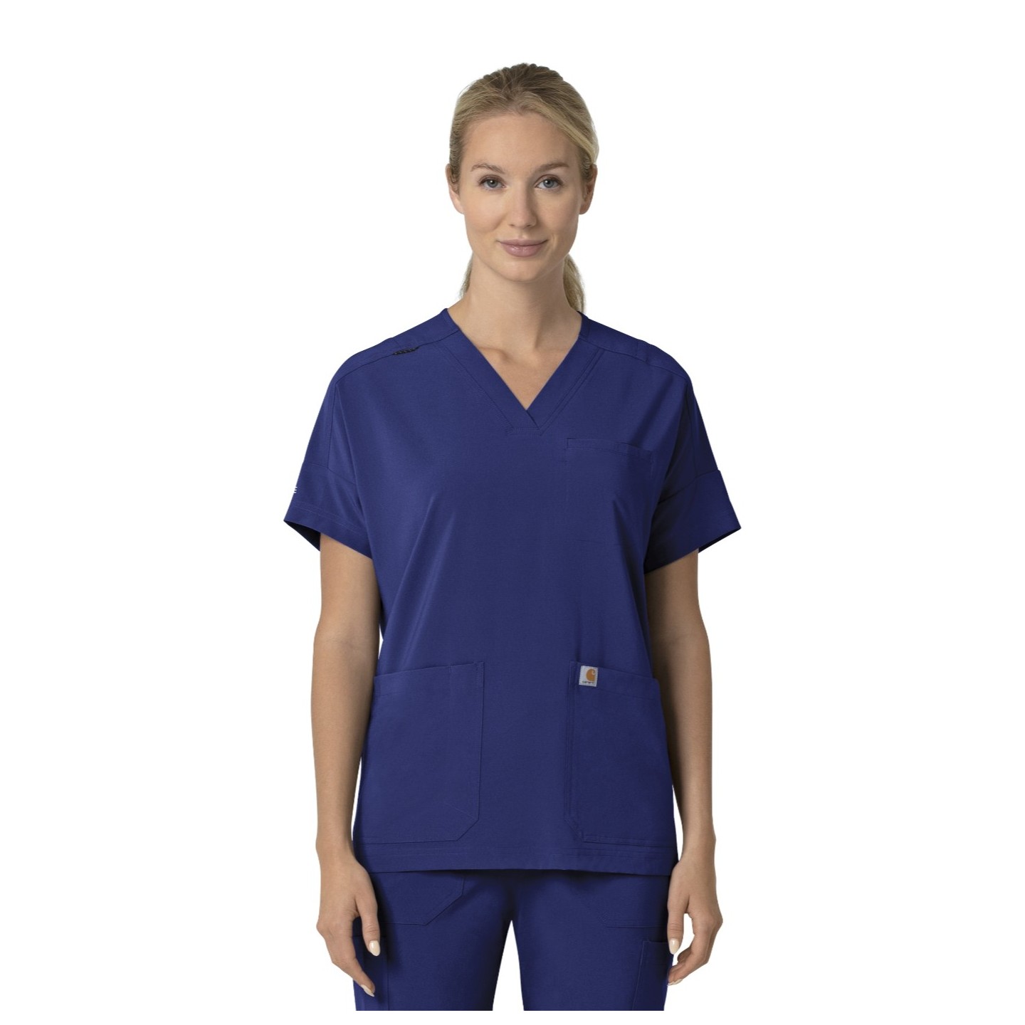 C13110 Carhartt Force Cross-Flex Haut à Coupe Carrée Moderne pour Femmes