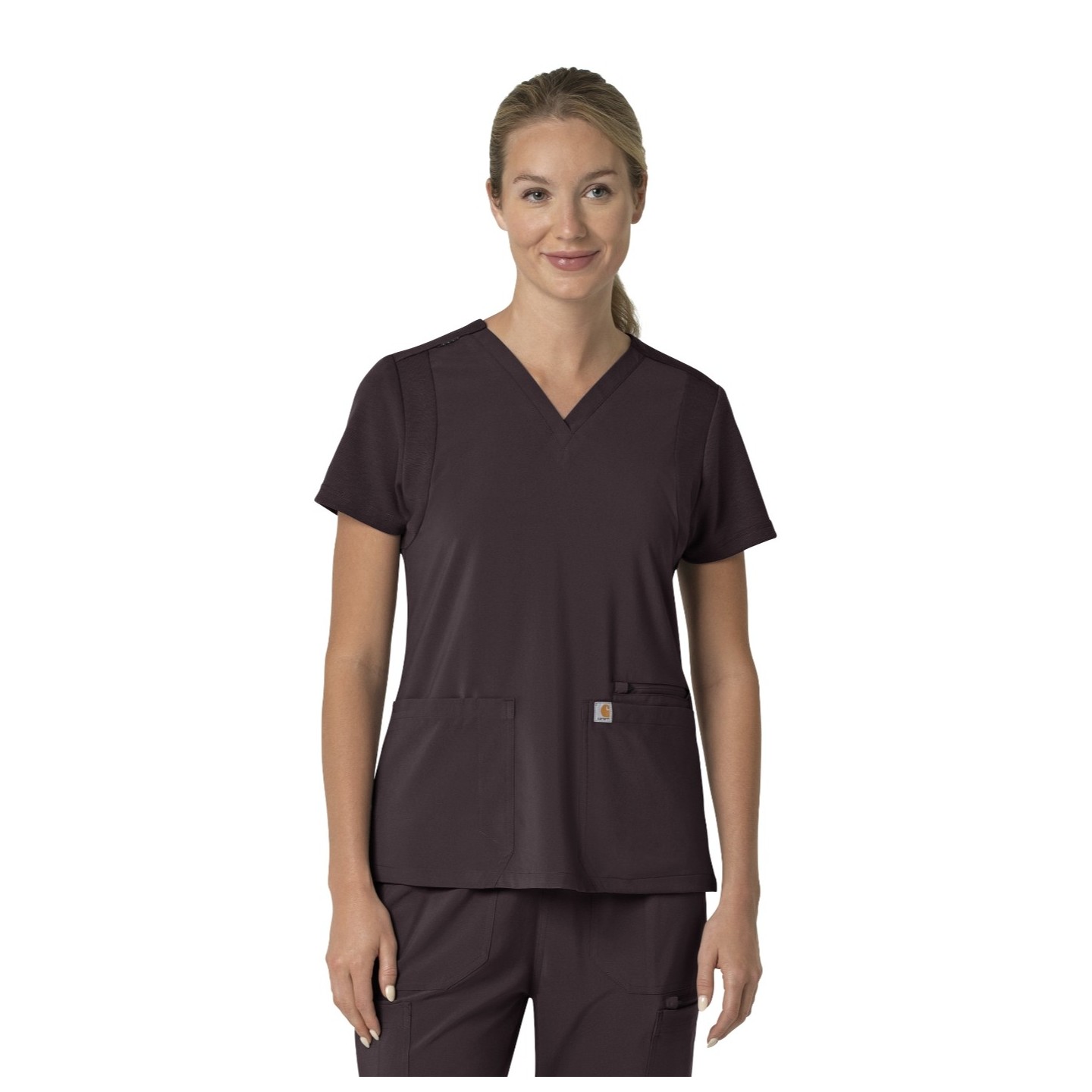 C13210 Carhartt Force Cross-Flex Flex Panel V-Neck Women's Top