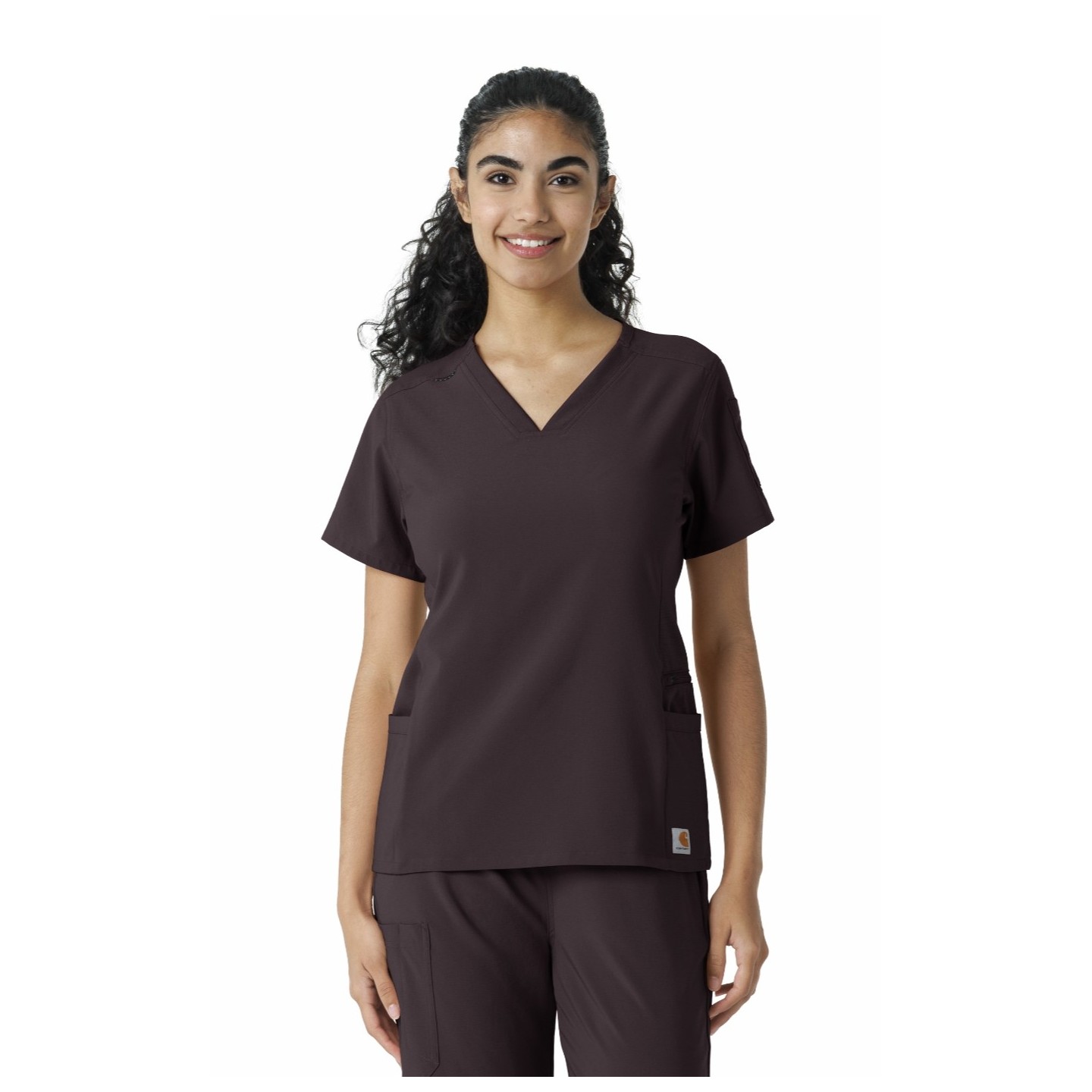 C13310 Carhartt Force Cross-Flex Knit Panel Scrub Top 