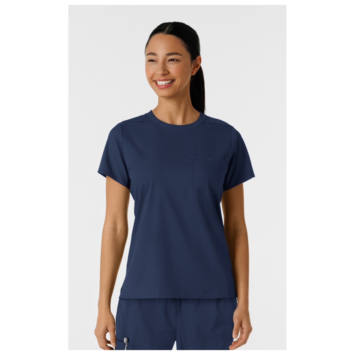 6451 Boundless Classic Women's Crew Neck Tee Scrub Top by WINK